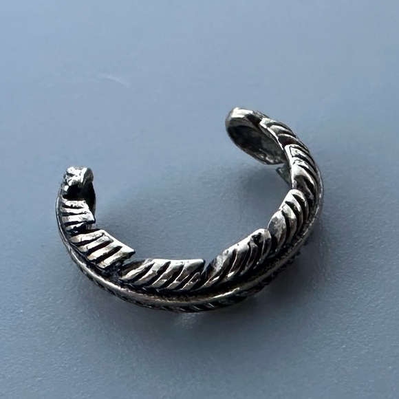 Sterling Silver Feather Ear Cuff - Picture 8 of 8